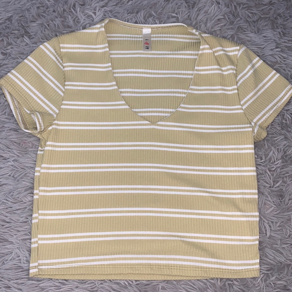 Striped crop top